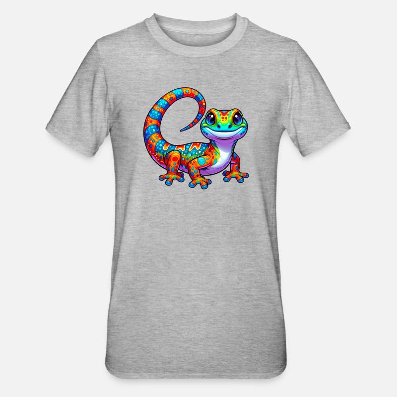 Gecko - T-shirt polycoton Unisexe - gris chiné