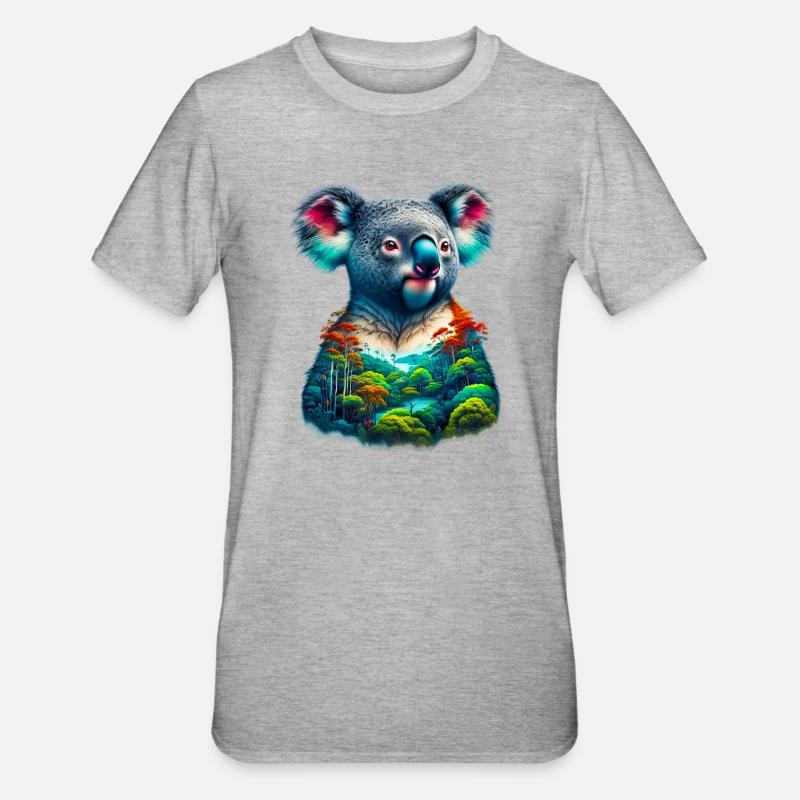 Koala - T-shirt polycoton Unisexe - gris chiné