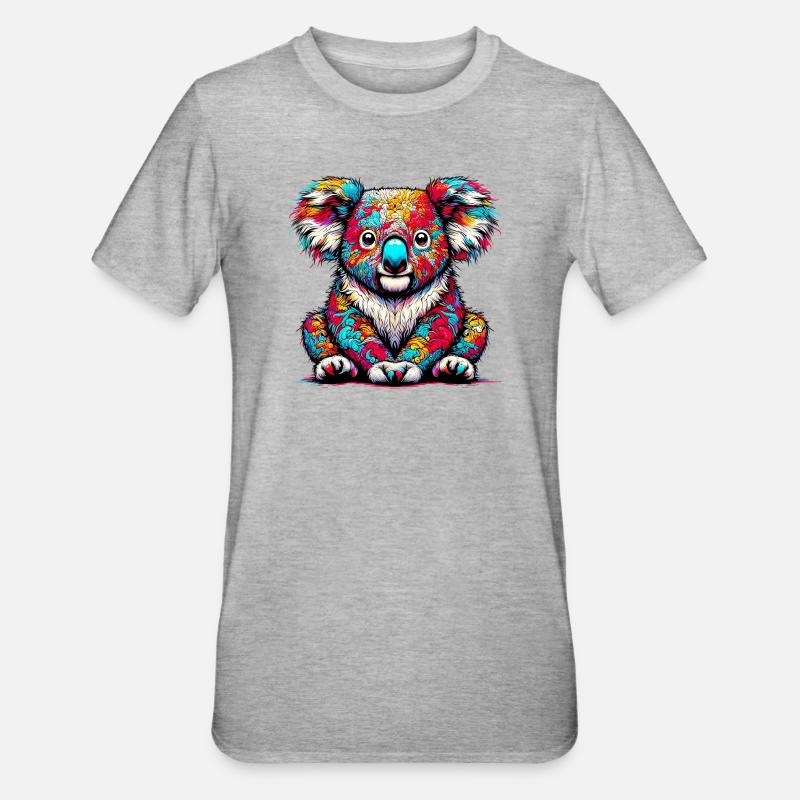 Koala - T-shirt polycoton Unisexe - gris chiné
