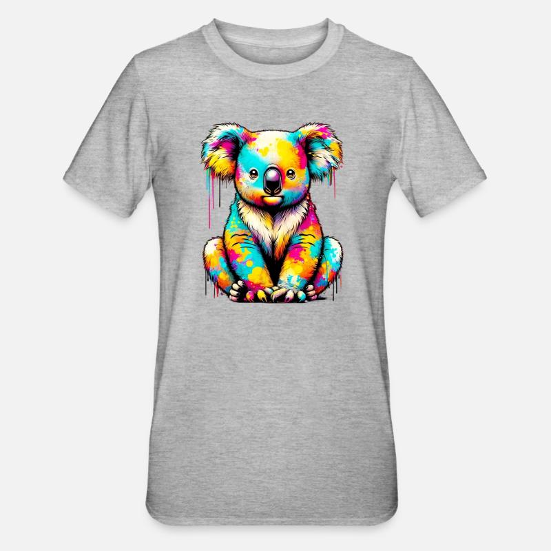 Koala - T-shirt polycoton Unisexe - gris chiné