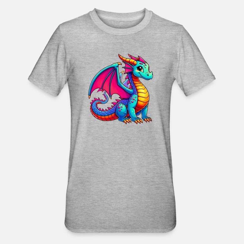Dragon - T-shirt polycoton Unisexe - gris chiné