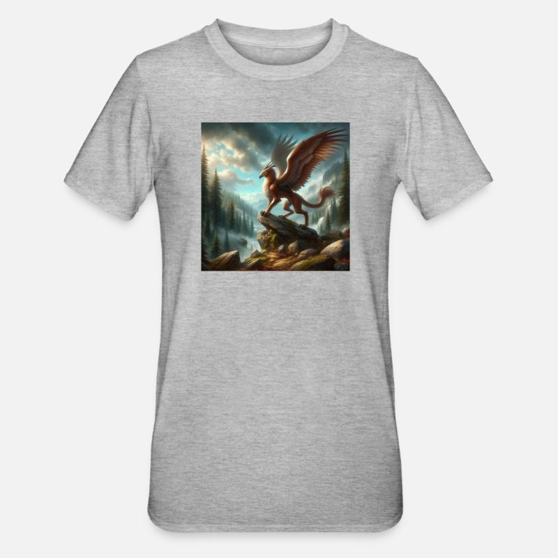 Péryton - T-shirt polycoton Unisexe - gris chiné