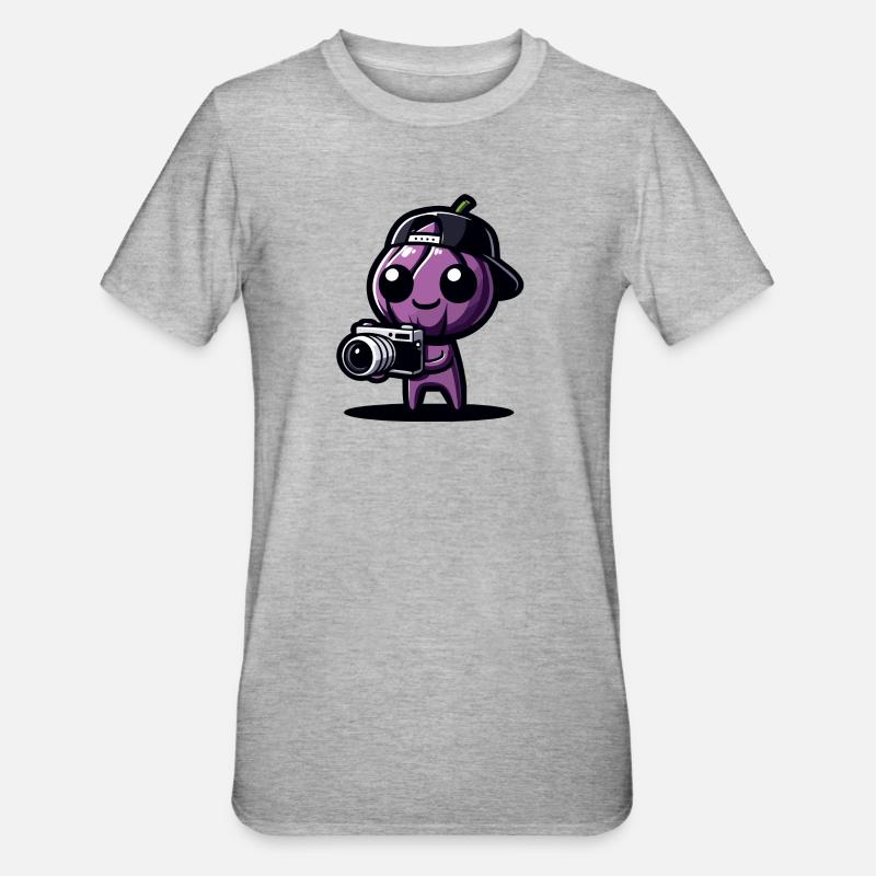 PicBerry der Shutterbug - Unisex Polycotton T-Shirt - Grau meliert