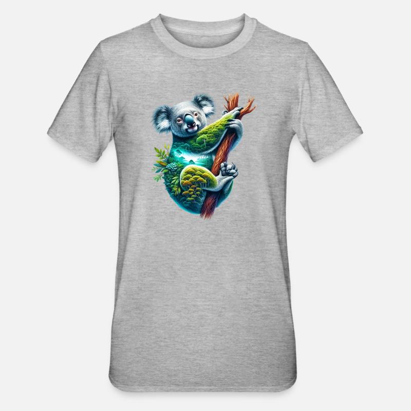 Koala - T-shirt polycoton Unisexe - gris chiné
