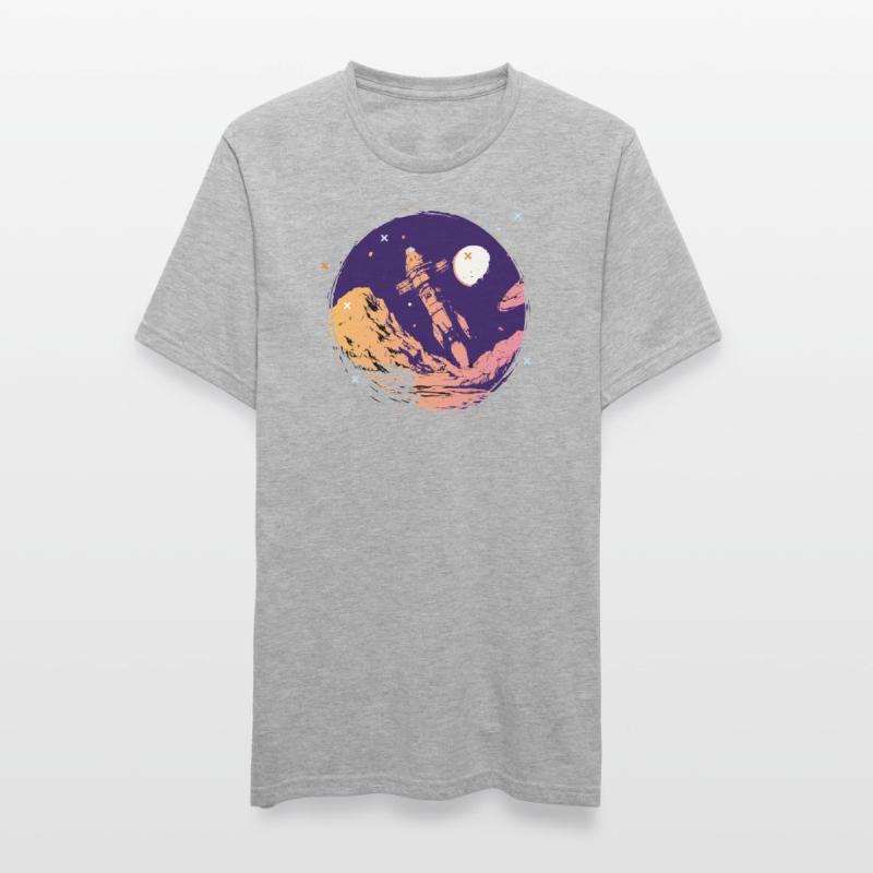 fusée espace école de l’espace début Allez nerd de l’espace T-shirt polycoton Unisexe