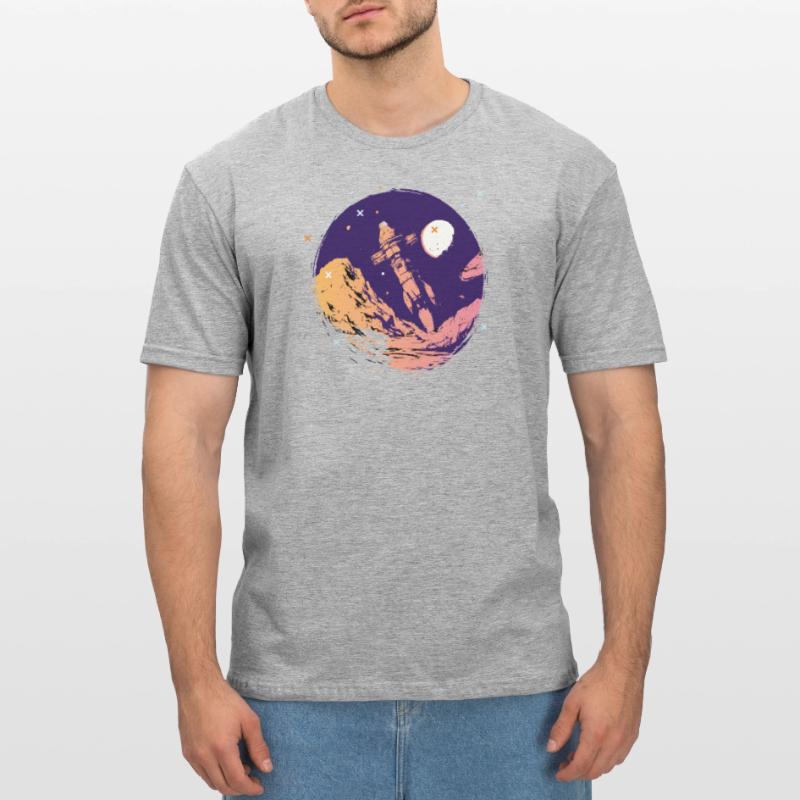 fusée espace école de l’espace début Allez nerd de l’espace T-shirt polycoton Unisexe