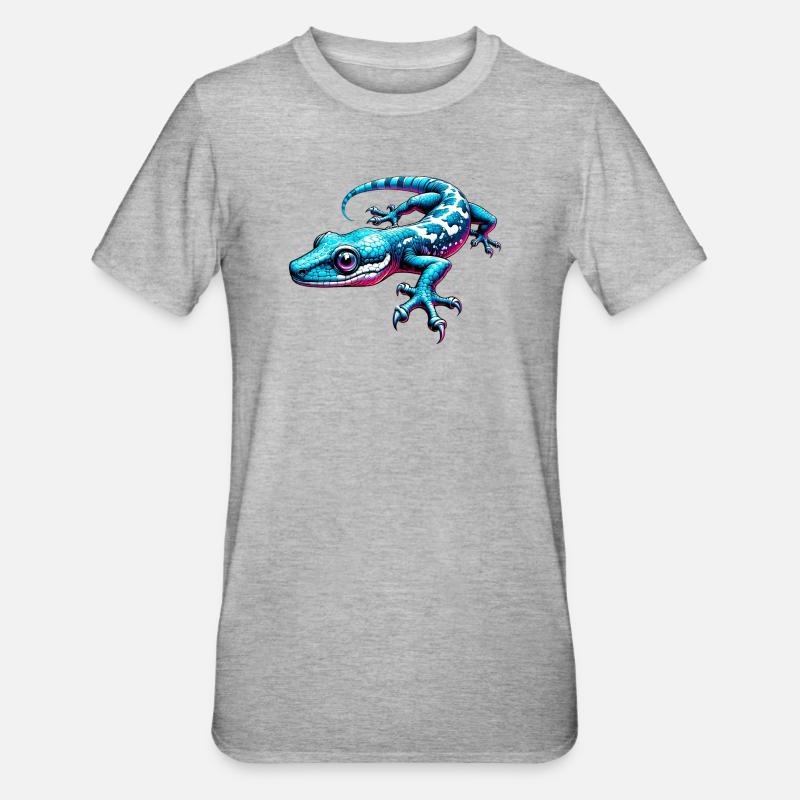Gecko - T-shirt polycoton Unisexe - gris chiné