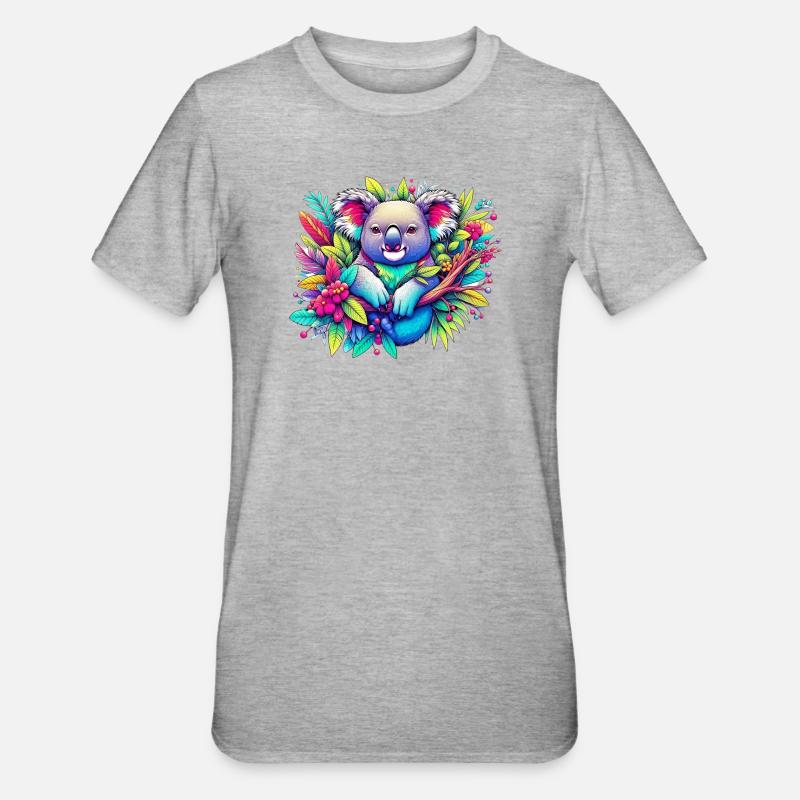 Koala - T-shirt polycoton Unisexe - gris chiné