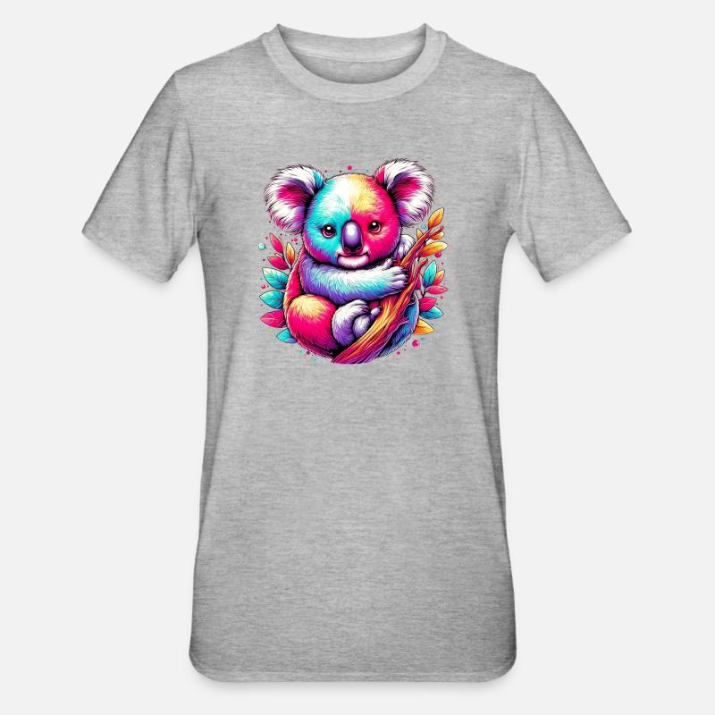 Koala - T-shirt polycoton Unisexe - gris chiné