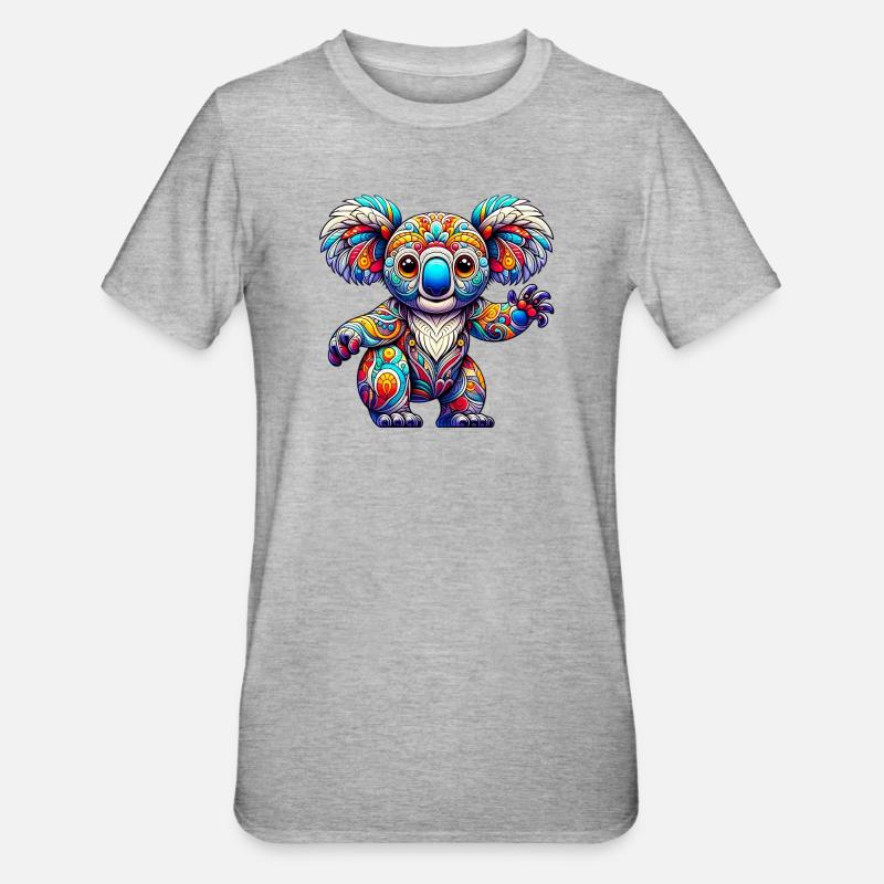 Koala - Unisex Polycotton T-Shirt - heather grey
