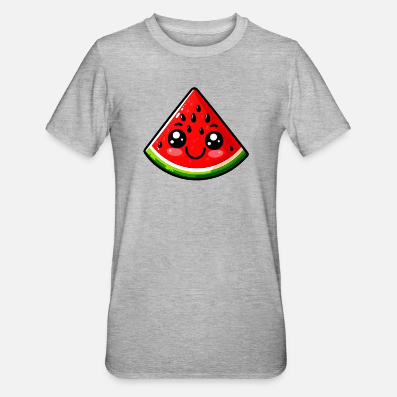 Pastèque Pastèques - T-shirt polycoton Unisexe - gris chiné