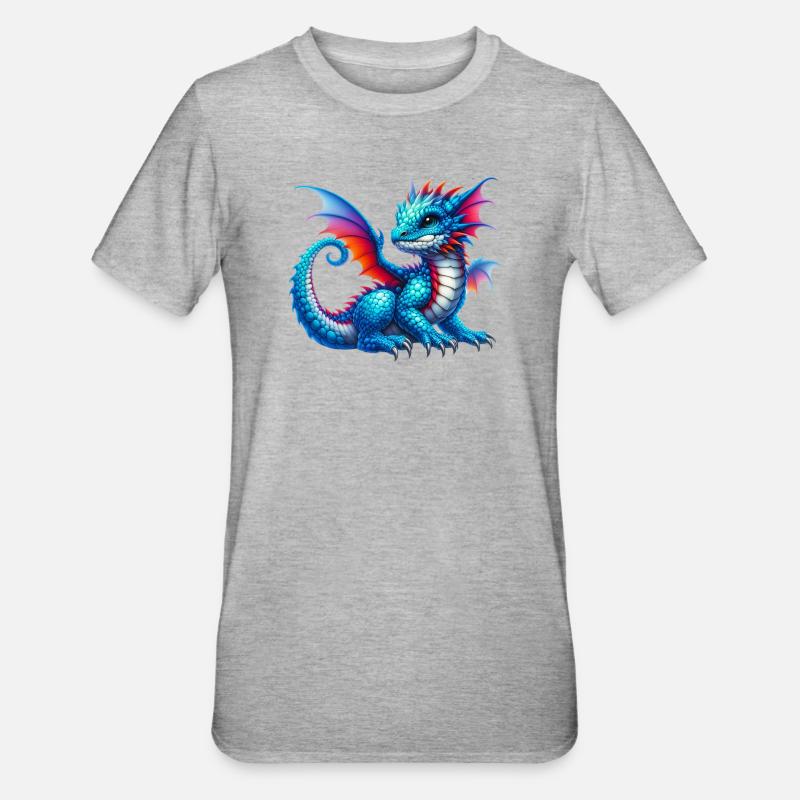 Dragon - T-shirt polycoton Unisexe - gris chiné