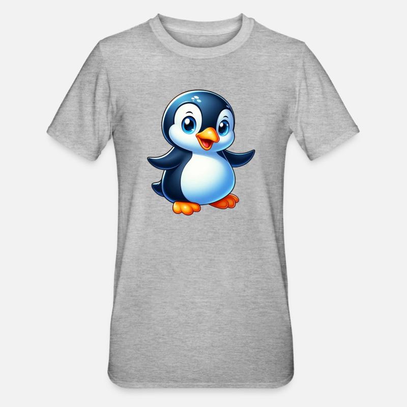 Pingouin - T-shirt polycoton Unisexe - gris chiné
