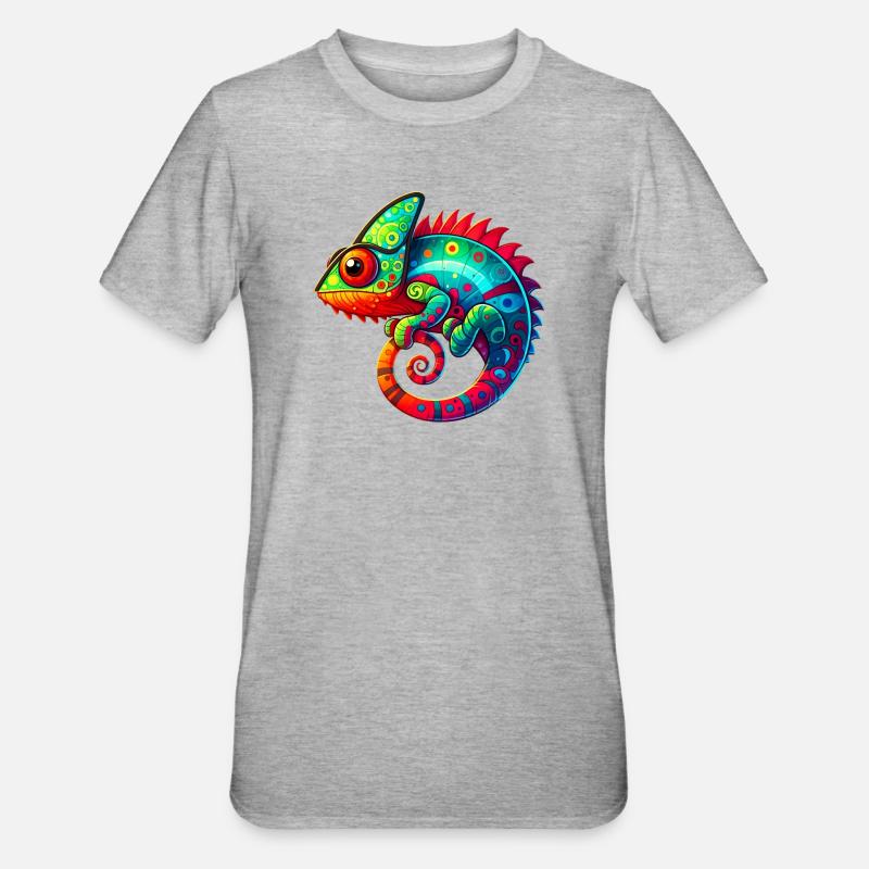 Caméléon - T-shirt polycoton Unisexe - gris chiné