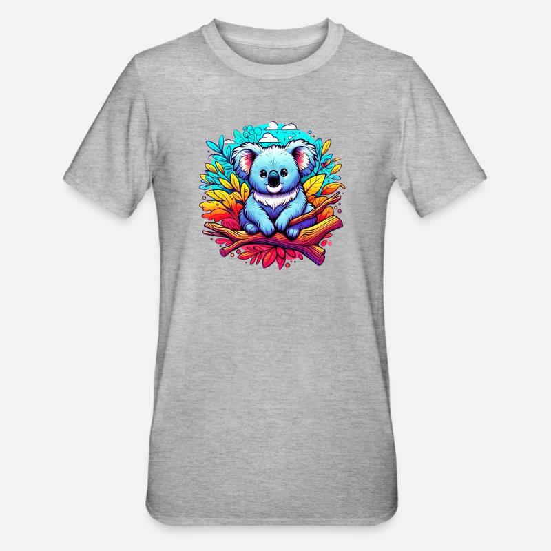 Koala - T-shirt polycoton Unisexe - gris chiné