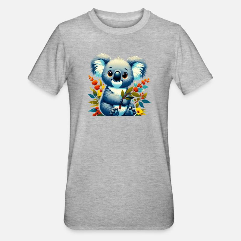 Koala - T-shirt polycoton Unisexe - gris chiné