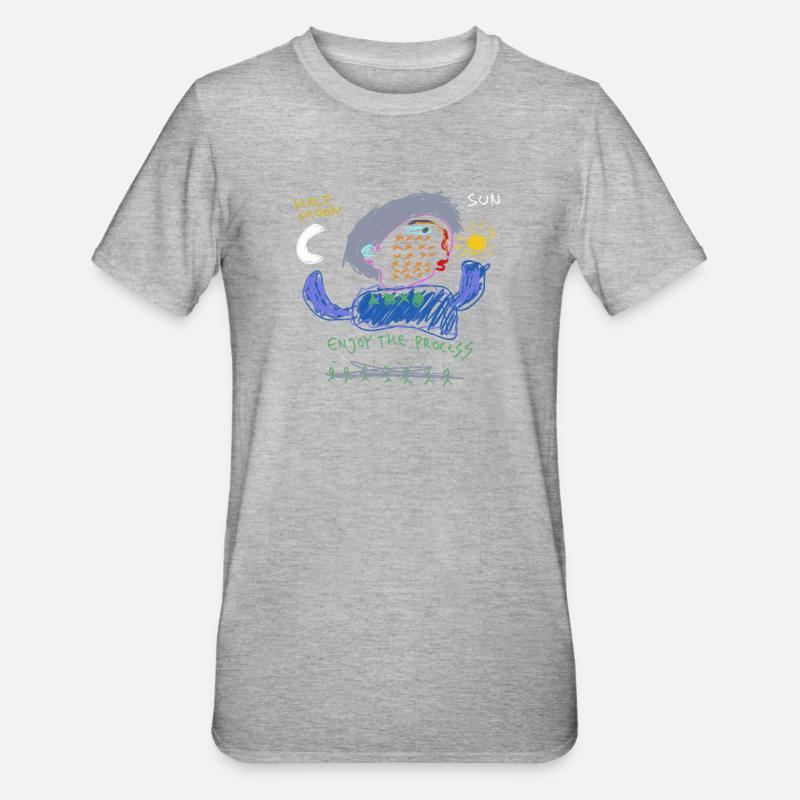 Profitez du processus - T-shirt polycoton Unisexe - gris chiné