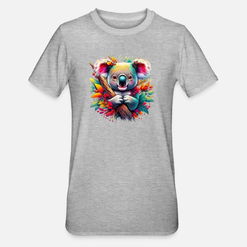 Koala - T-shirt polycoton Unisexe - gris chiné