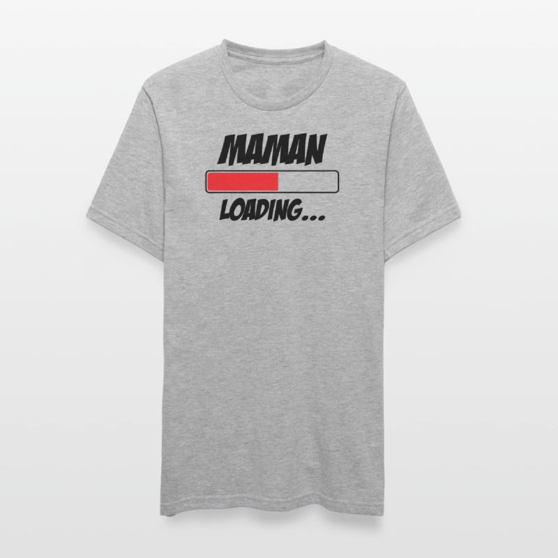 Maman loading... Please Wait - Future Mère T-shirt polycoton Unisexe