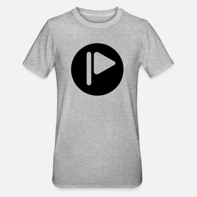 Play Golf Blanc - T-shirt polycoton Unisexe - gris chiné