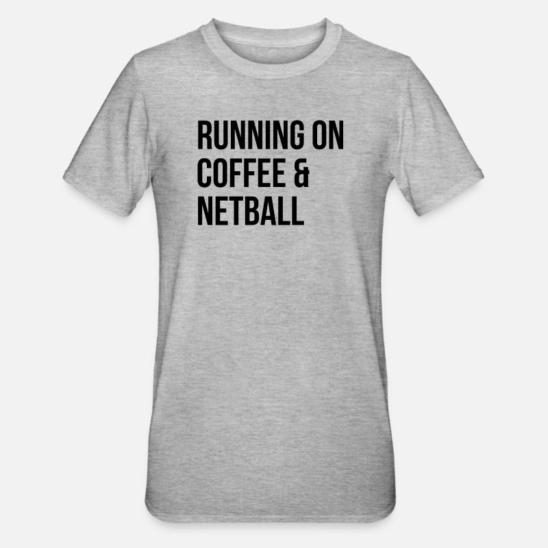 Netball - T-shirt polycoton Unisexe - gris chiné