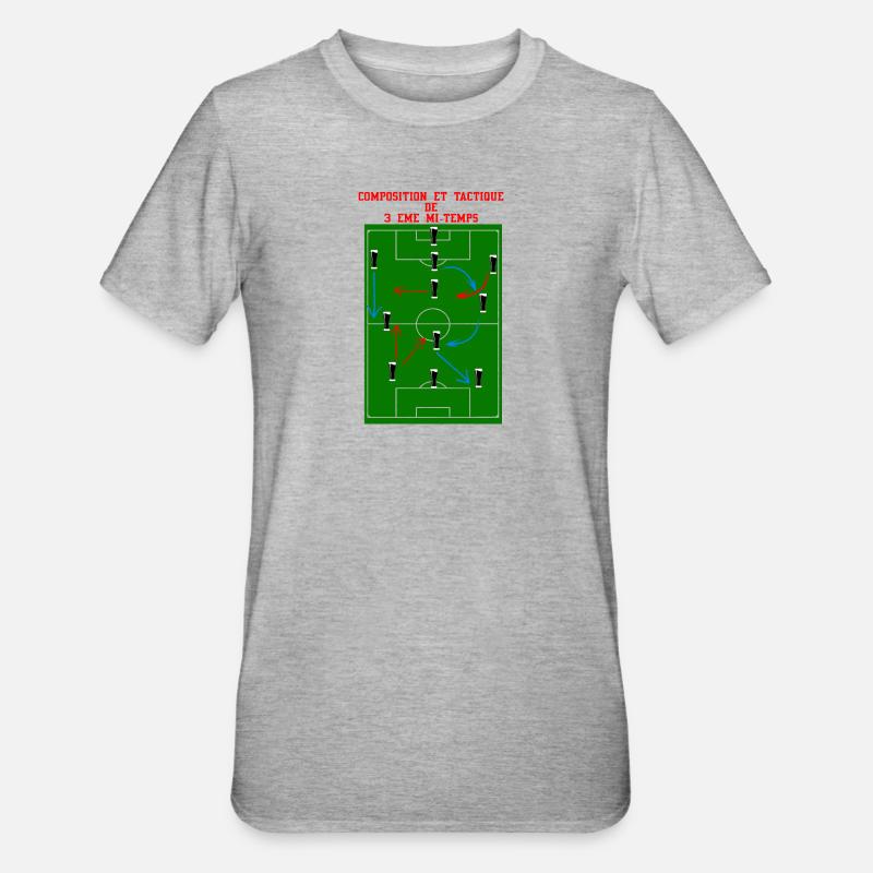 3rd Half - Unisex Polycotton T-Shirt - heather grey
