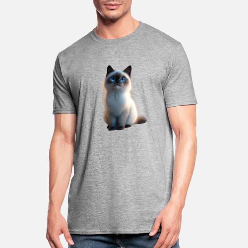 Chat Birman Chat Birman Sacré Chat Birman Mignon Chats Birmans T-shirt polycoton Unisexe