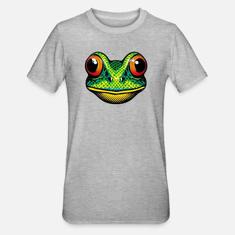 Frosch - Unisex Polycotton T-Shirt - Grau meliert