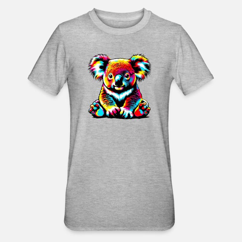 Koala - T-shirt polycoton Unisexe - gris chiné