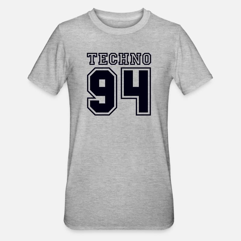 TECHNO 94 - T-shirt polycoton Unisexe - gris chiné