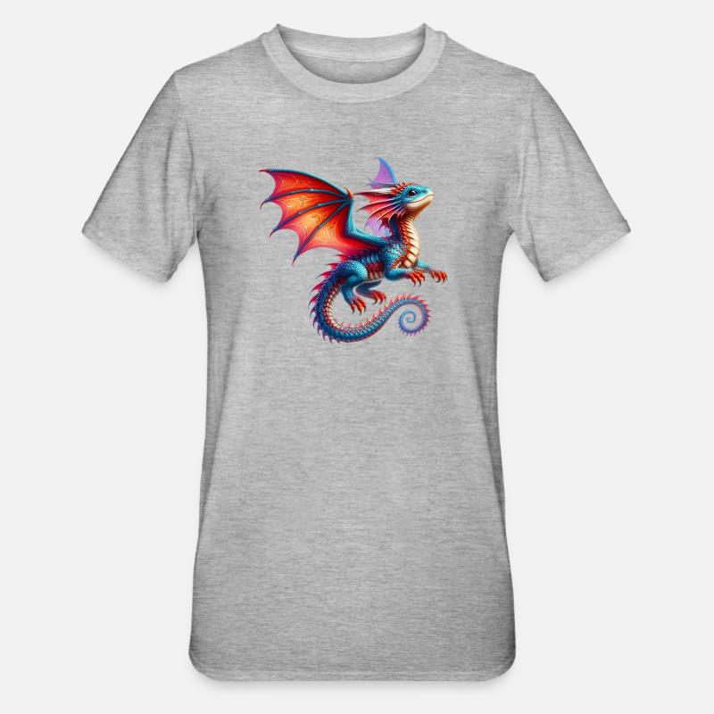 Dragon - T-shirt polycoton Unisexe - gris chiné