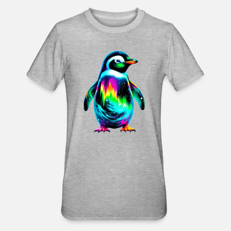 Penguin - Unisex Polycotton T-Shirt - heather grey