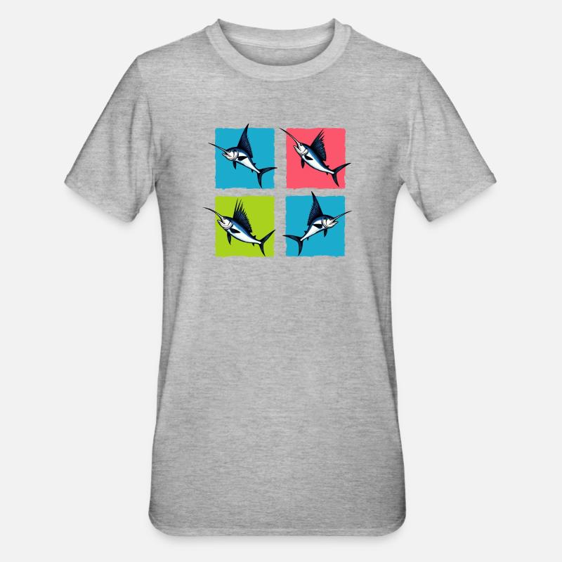 Espadon - T-shirt polycoton Unisexe - gris chiné