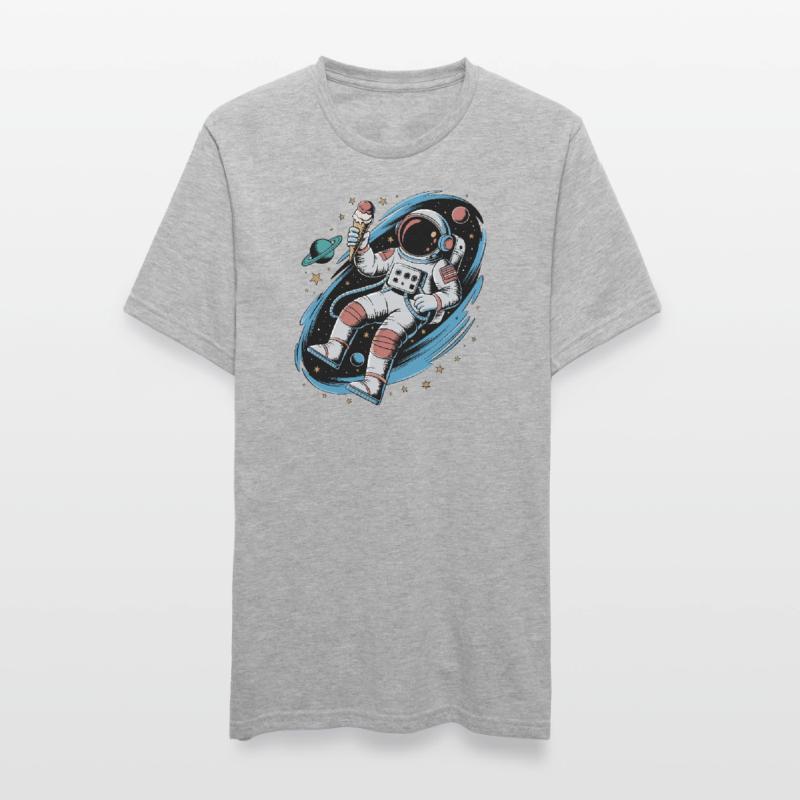 Conception spatiale de l’espace des astronautes avec des planètes et T-shirt polycoton Unisexe