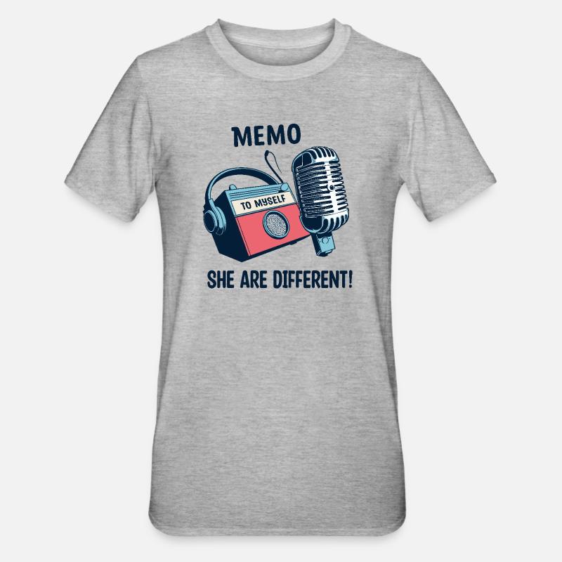 Ils sont différents ! - T-shirt polycoton Unisexe - gris chiné