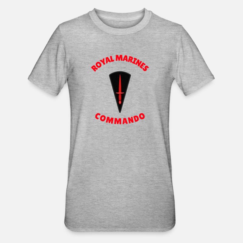 Royal Marines Commando - T-shirt polycoton Unisexe - gris chiné
