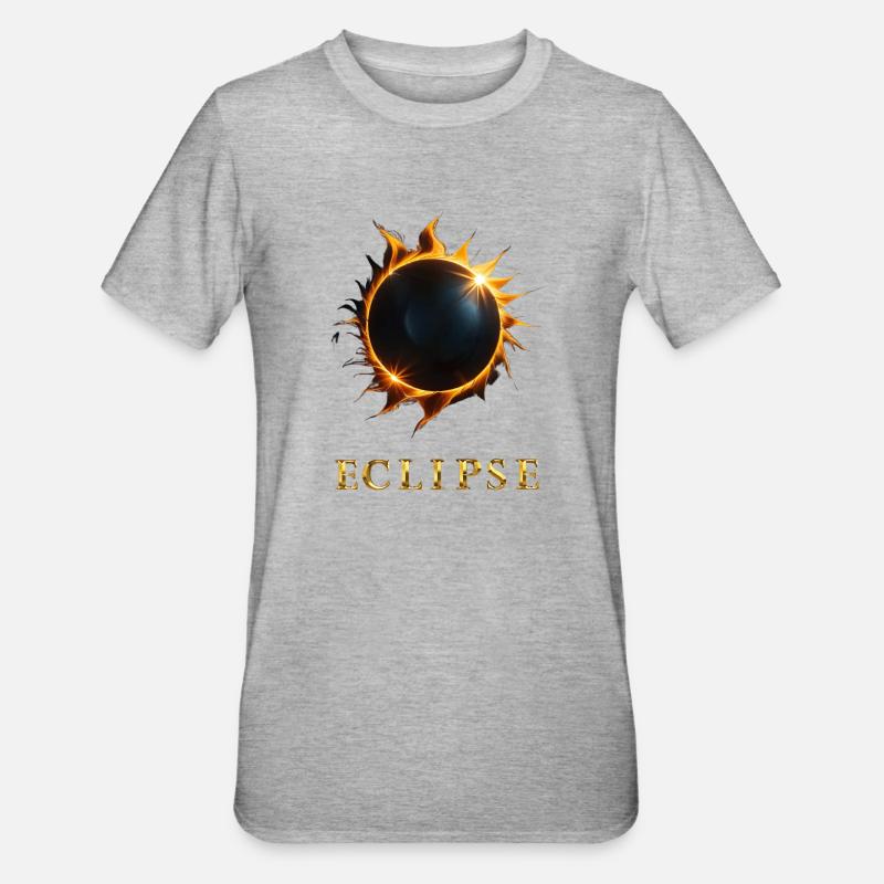 Eclipse - T-shirt polycoton Unisexe - gris chiné