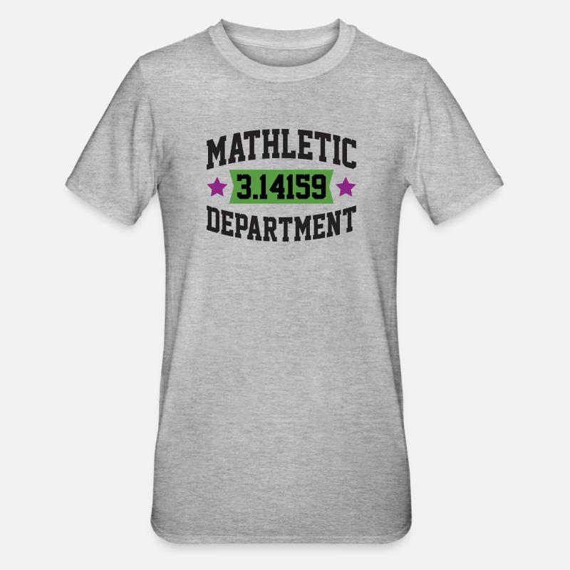 Mathletic Abteilung - Unisex Polycotton T-Shirt - Grau meliert