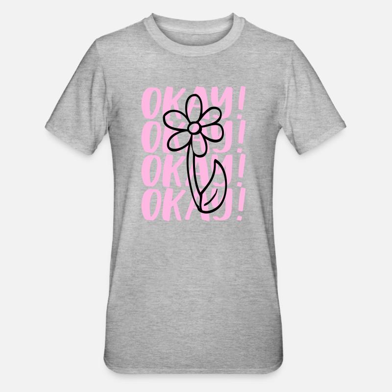 Design de déclaration - T-shirt polycoton Unisexe - gris chiné