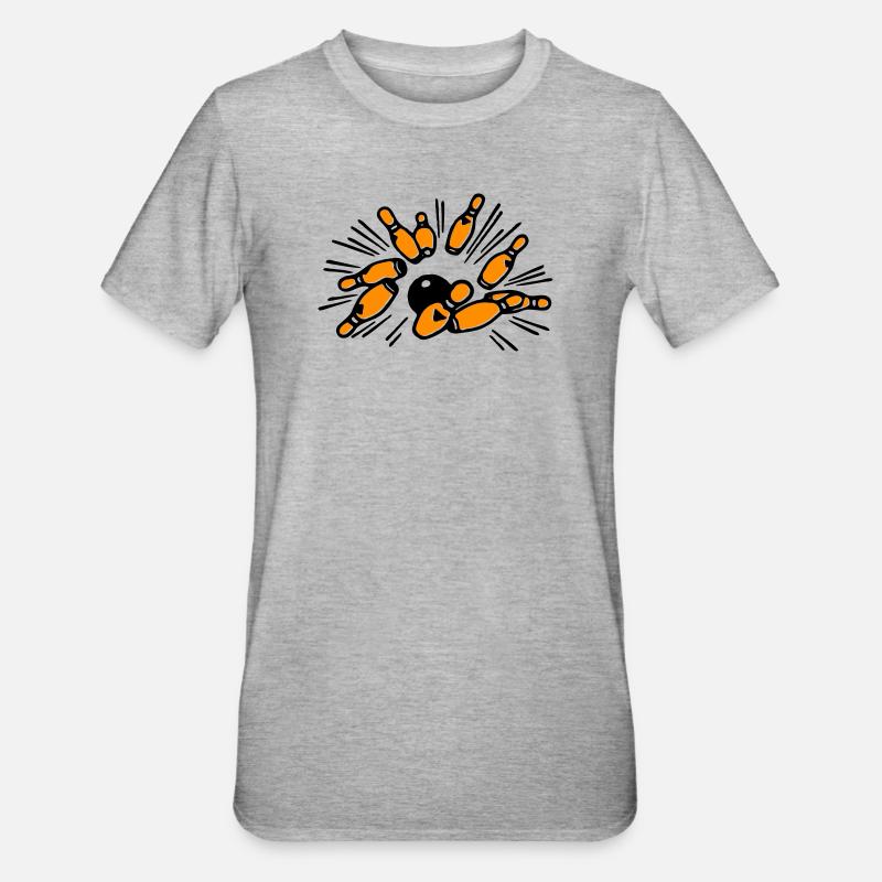 Kegel - Unisex Polycotton T-Shirt - Grau meliert
