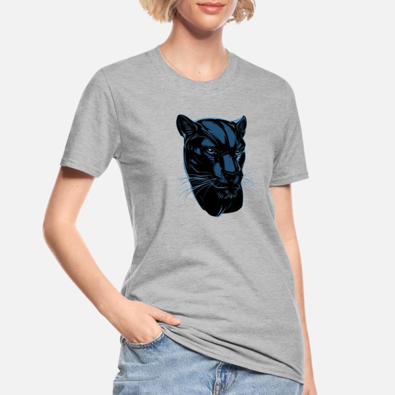 Panthère Léopard Grand Chat Mignon Gros Chat Panter T-shirt polycoton Unisexe