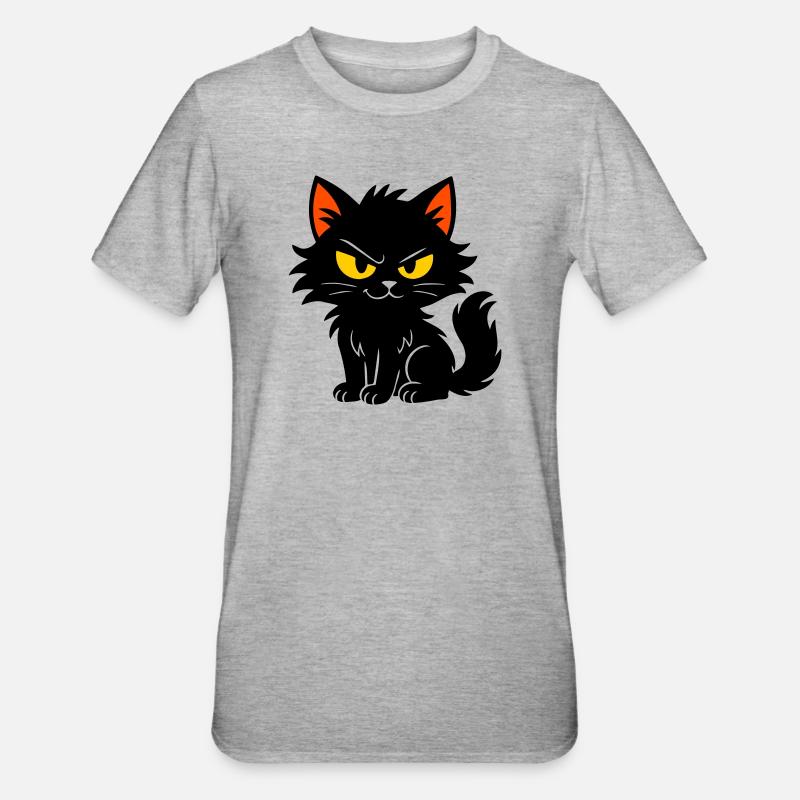 Chaton doux - T-shirt polycoton Unisexe - gris chiné