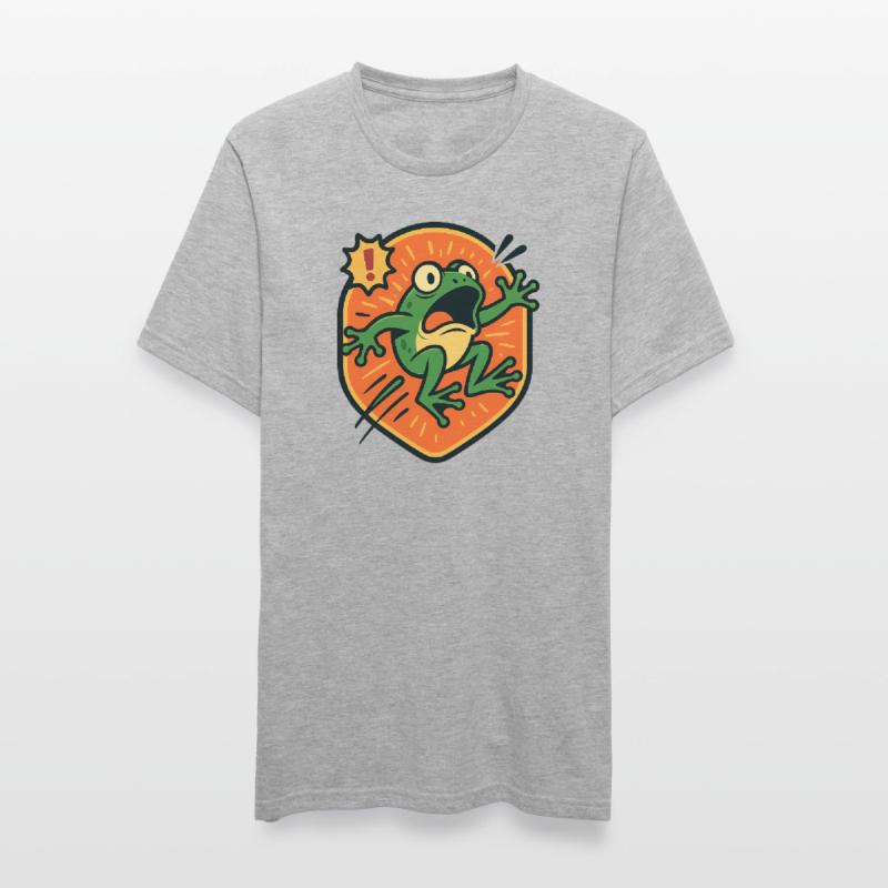 Panic Frog badge Unisex Polycotton T-Shirt