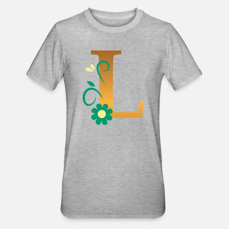 L - Unisex Polycotton T-Shirt - heather grey