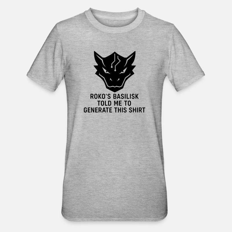 Généré par le Basilic - T-shirt polycoton Unisexe - gris chiné