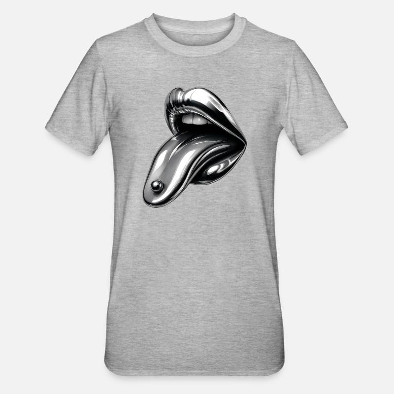 Provocation transpercée - T-shirt polycoton Unisexe - gris chiné