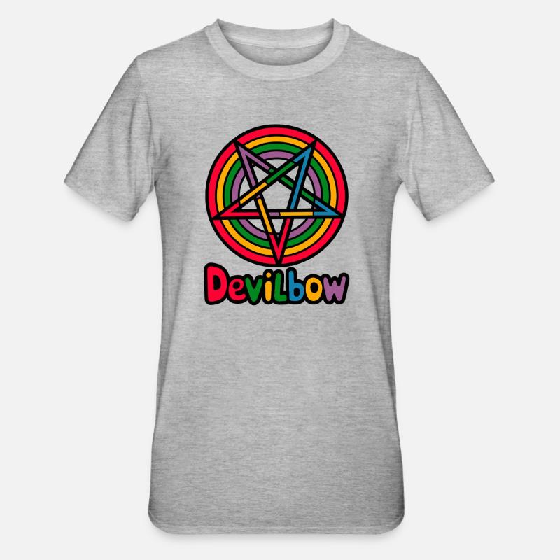 Devilbow - Unisex Polycotton T-Shirt - heather grey