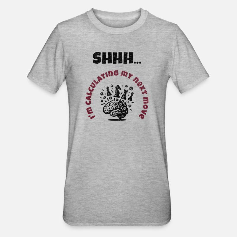 Mode de calcul activé - T-shirt polycoton Unisexe - gris chiné