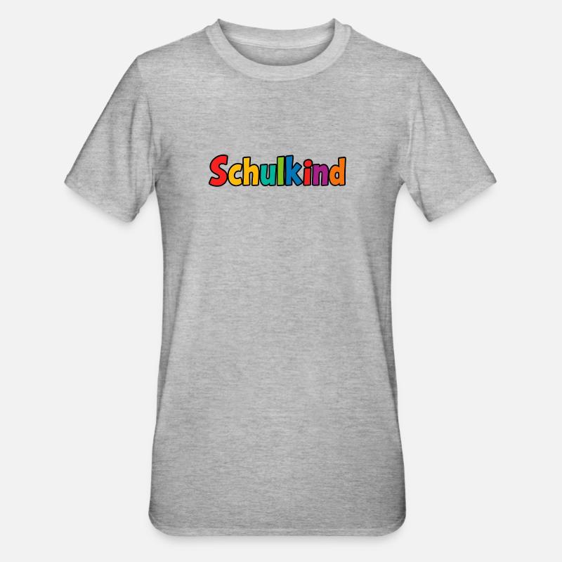 Écolier coloré - T-shirt polycoton Unisexe - gris chiné