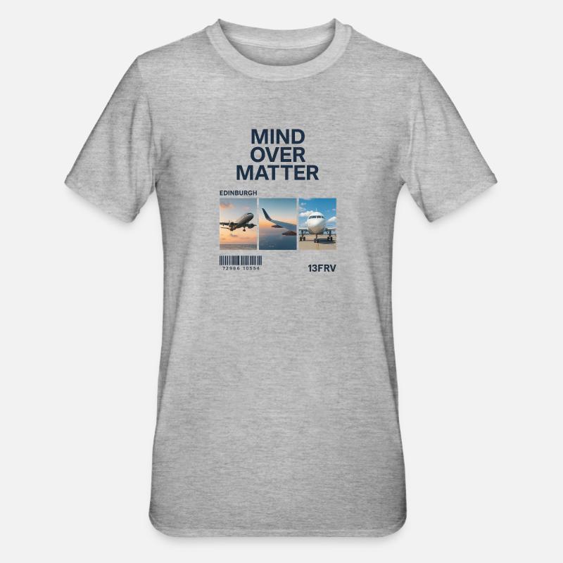 Mind Over Matter: Edinburgh Triptych - T-shirt polycoton Unisexe - gris chiné